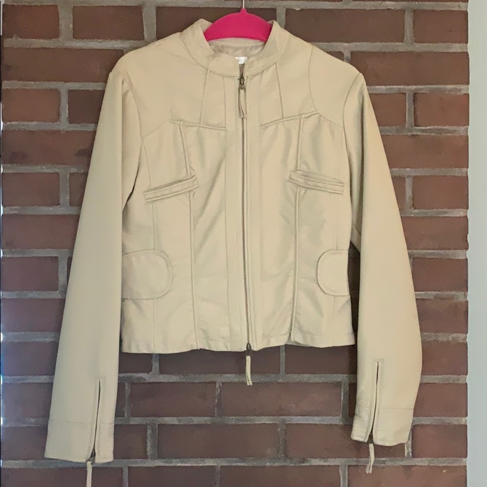 Max Studio Faux Leather Moto Jacket